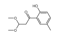 1-(2-hydroxy-5-methylphenyl)-3,3-dimethoxy-1-propanone Structure