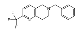 6-benzyl-2-(trifluoromethyl)-5,6,7,8-tetrahydro-1,6-naphthyridine结构式
