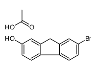 acetic acid,7-bromo-9H-fluoren-2-ol Structure