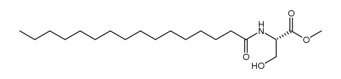 methyl (S)-N-hexadecanoyl-serinate Structure