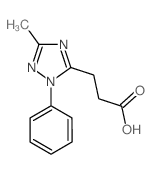 3-(3-Methyl-1-phenyl-1H-1,2,4-triazol-5-yl)-propanoic acid Structure