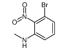 3-溴-N-甲基-2-硝基苯胺结构式