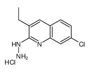 7-氯-3-乙基-2-肼基喹啉盐酸盐结构式