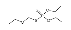 S-(ethoxymethyl) O,O-diethyl phosphorodithioate Structure