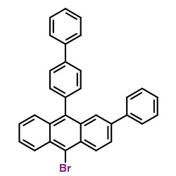 9-[1,1'-联苯]-4-基-10-溴-2-苯基蒽结构式
