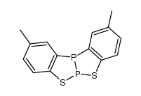 cis-2,10-dimethyl-[1,2,3]benzothiadiphospholo[2,3-b][1,2,3]benzothiadiphosphole Structure
