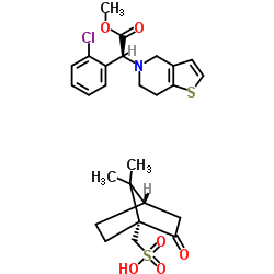樟脑磺酸氯吡格雷结构式