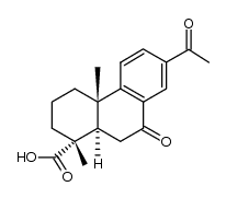 16-Nor-7,15-dioxodehydroabietic acid Structure
