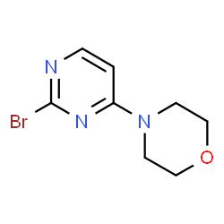 4-(2-溴嘧啶-4-基)吗啉结构式