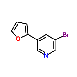 3-Bromo-5-(2-furyl)pyridine Structure
