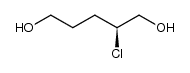 (2S)-2-chloropentane-1,5-diol Structure