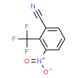3-硝基-2-(三氟甲基)苯甲腈结构式