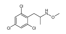 O-methyl-N-[1-methyl-2-(2,4,6-trichlorophenyl)ethyl]hydroxylamine结构式