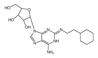 2-((2-cyclohexylethyl)amino)adenosine结构式