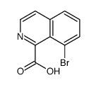 8-Bromo-1-isoquinolinecarboxylic acid Structure