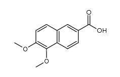 5,6-dimethoxy-2-naphthalenecarboxylic acid结构式