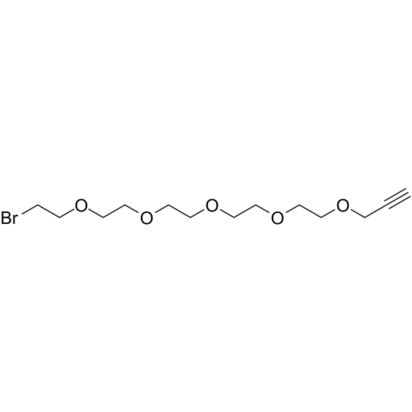 Propargyl-PEG5-Br结构式