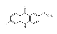 6-chloro-2-methoxy-10H-acridin-9-one结构式