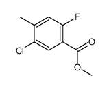 methyl 5-chloro-2-fluoro-4-methylbenzoate Structure