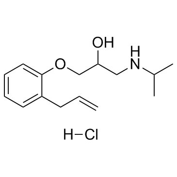 Alprenolol hydrochloride structure