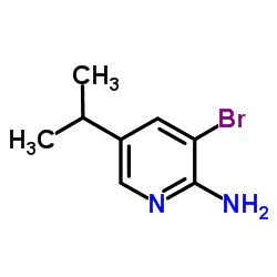 3-Bromo-5-isopropyl-2-pyridinamine Structure