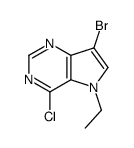 7-bromo-4-chloro-5-ethylpyrrolo[3,2-d]pyrimidine Structure