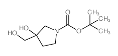 Tert-butyl 3-hydroxy-3-(hydroxymethyl)pyrrolidine-1-carboxylate Structure