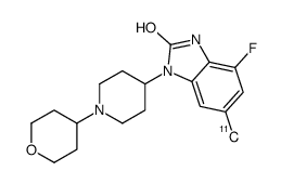7-fluoro-5-methyl-3-[1-(oxan-4-yl)piperidin-4-yl]-1H-benzimidazol-2-one结构式