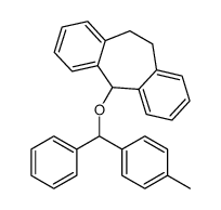 10,11-dihydro-5H-dibenzo[a,d]cycloheptene-5-yl (phenyl)(p-tolyl)methyl ether结构式