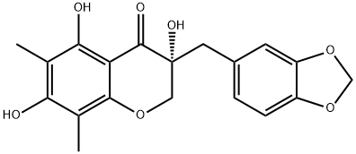 麦冬二氢高异黄酮 H结构式