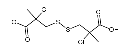 3,3'-disulfanediylbis(2-chloro-2-methylpropanoic acid) Structure