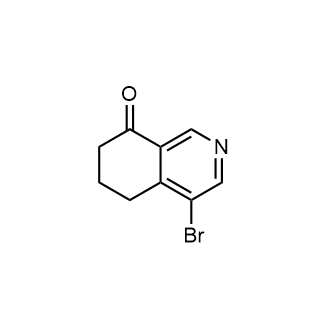4-溴-6,7-二氢异喹啉-8(5H)-酮结构式