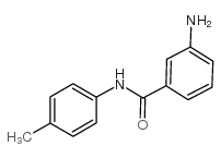 3-氨基-n-(4-甲基苯基)苯甲酰胺结构式