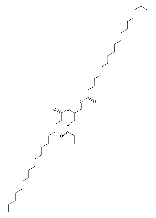 (2-octadecanoyloxy-3-propanoyloxypropyl) octadecanoate结构式