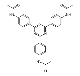 2,4,6-tris(4-acetamidophenyl)-s-triazine Structure