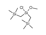 bis(trimethylsilymethyl)chloromethoxysilane Structure