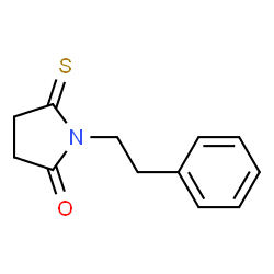 2-Pyrrolidinone,1-(2-phenylethyl)-5-thioxo- Structure