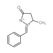 Pyrazolidinium,5-methyl-3-oxo-1-(phenylmethylene)-, inner salt结构式