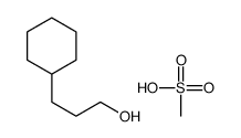 3-cyclohexylpropan-1-ol,methanesulfonic acid Structure