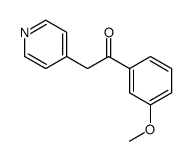 1-(3-methoxyphenyl)-2-pyridin-4-ylethanone结构式