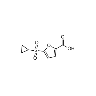 5-(Cyclopropylsulfonyl)furan-2-carboxylic acid Structure