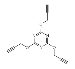 2,4,6-三(2-丙炔-1-氧基)-1,3,5-三嗪结构式