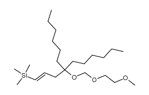 methoxyethoxymethyl ether of (E)-4-hexyl-1-trimethylsilyl-1-decen-4-ol Structure
