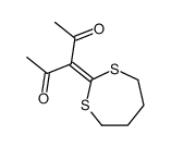 3-(1,3-dithiepan-2-ylidene)pentane-2,4-dione结构式