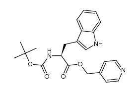 picolyl N-Boc-L-tryptophanate结构式
