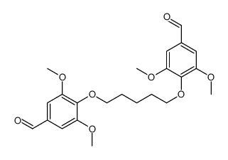 4-[5-(4-formyl-2,6-dimethoxyphenoxy)pentoxy]-3,5-dimethoxybenzaldehyde Structure