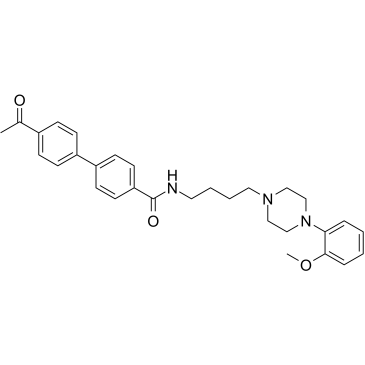 4-乙酰基-n-[4-[4-(2-甲氧基苯基)-1-哌嗪]丁基]-[1,1-联苯]-4-羧酰胺图片