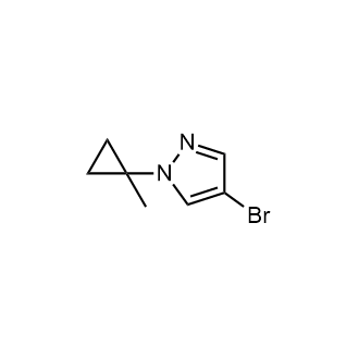 4-溴-1-(1-甲基环丙基)-1H-吡唑结构式