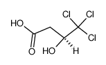 (S)-4,4,4-trichloro-3-hydroxybutanoic acid Structure