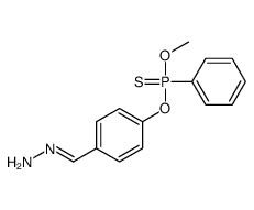 (E)-[4-[methoxy(phenyl)phosphinothioyl]oxyphenyl]methylidenehydrazine Structure
